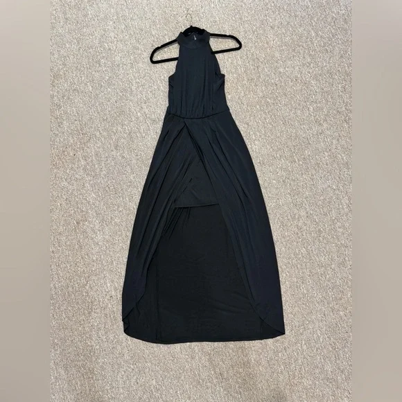 Venus Hi-Low Maxi Dress in black, size XS - Picture 2 of 6